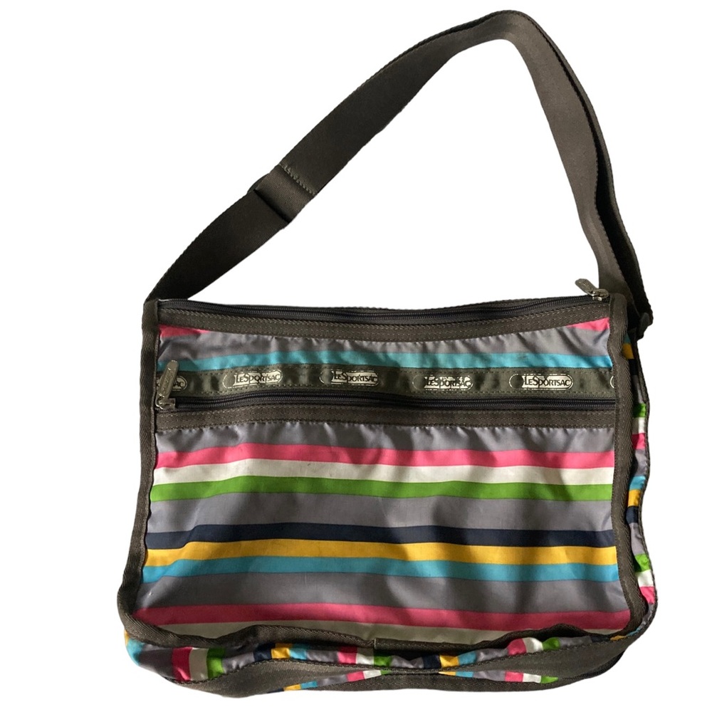 Vintage Le Sport Sac Vintage Bag- Rainbow Stripes-AMAZING!! #lesportsac